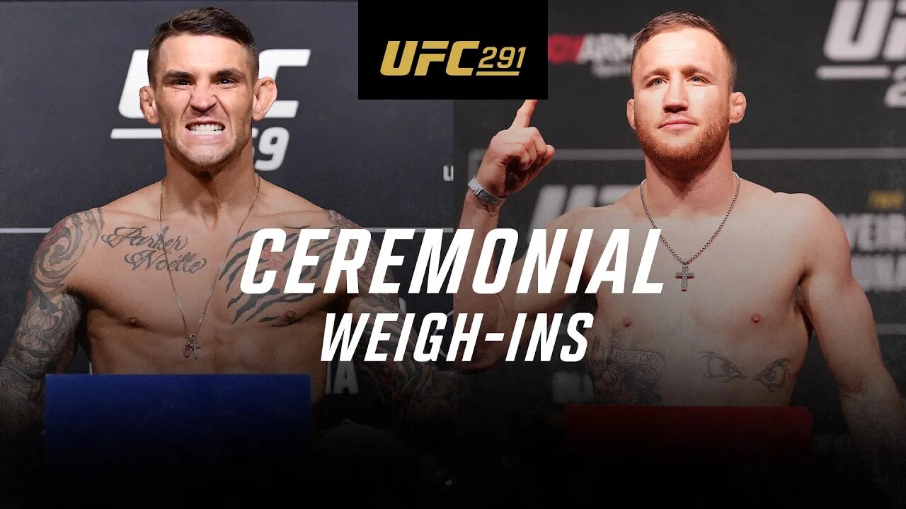 UFC 291: Ceremonial Weigh-In