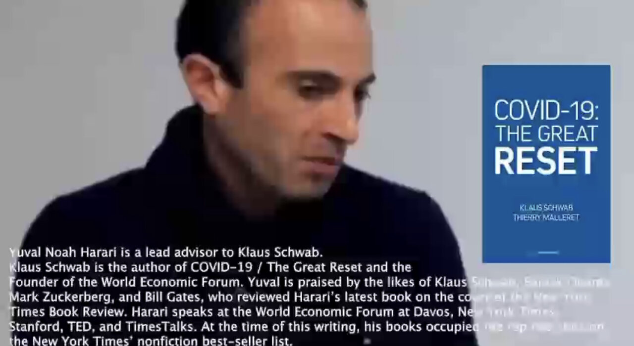 Yuval Noah Harari (Lead Advisor to Klaus Schwab) Openly Defining People as Useless