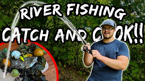 Ultralight River Fishing Catch and Cook!!