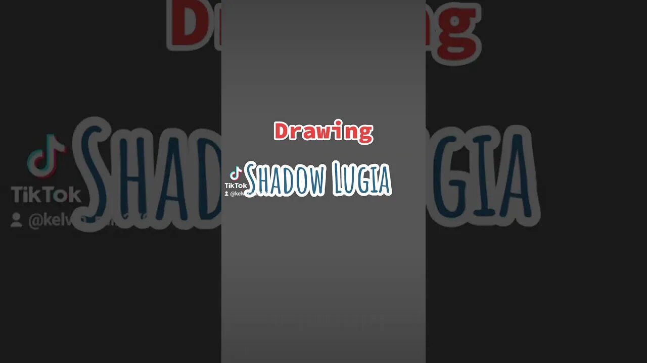 Drawing Shadow Lugia