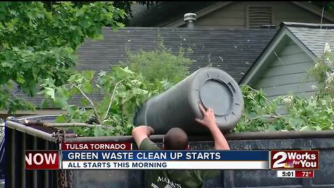 Green waste collection starts Monday after last week's tornado