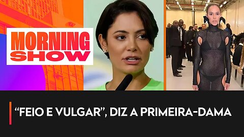 Michelle Bolsonaro critica look de Bruna Marquezine