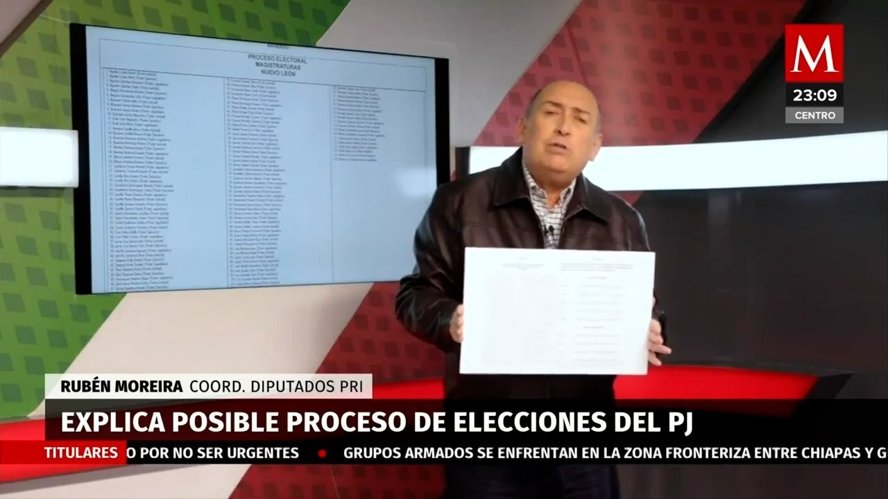 Rubén Moreira detalla el proceso electoral y la boleta para la reforma al Poder Judicial