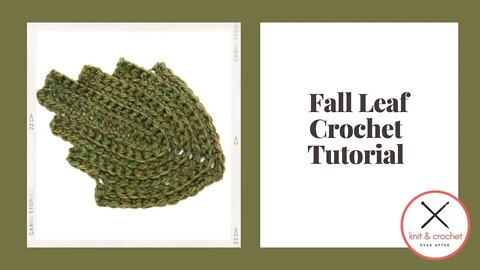 Left Hand Motif of the Month September 2014 Fall Leaf Crochet Tutorial