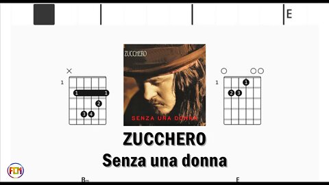 ZUCCHERO Senza una donna - (Chords & Lyrics like a Karaoke) HD