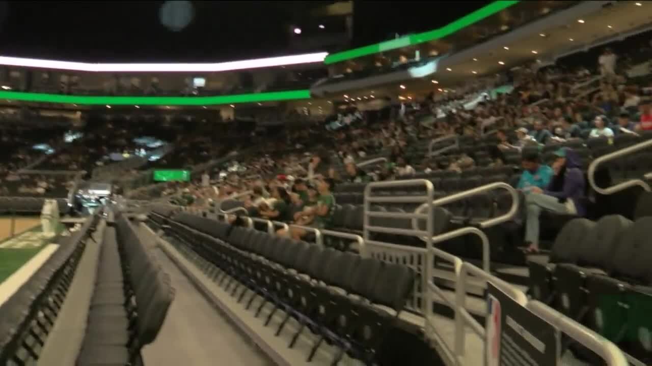 Watch party inside, and outside, Fiserv Forum
