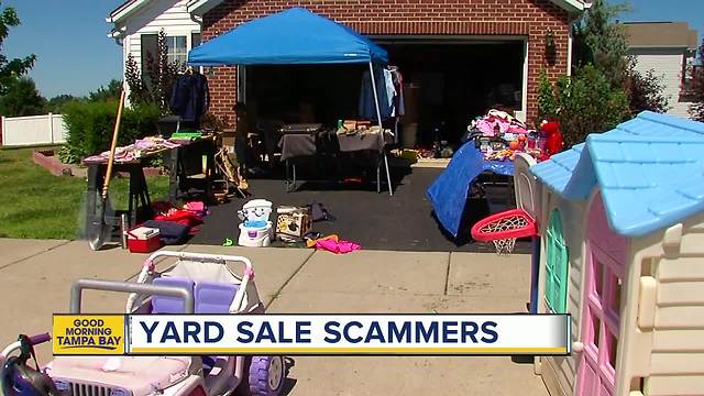 Police warn of scammers at yard sales