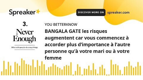 BANGALA GATE les risques augmentent car vous commencez à accorder plus d’importance à l’autre person