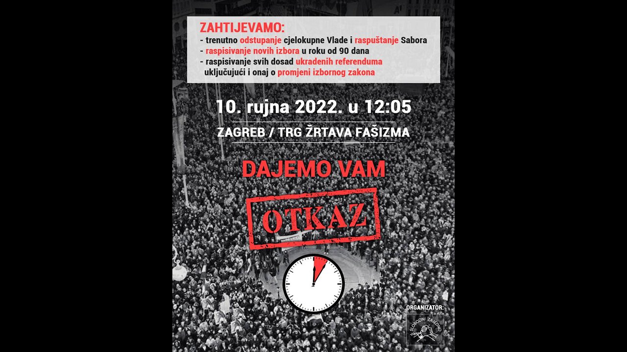 Odgovor Aleksandru Stankoviću na komentar u emisiji "n u 2" da su organizatori prosvjeda