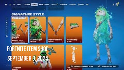 Fortnite Item Shop|September 3, 2024