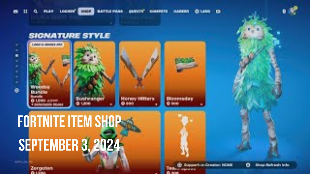 Fortnite Item Shop|September 3, 2024