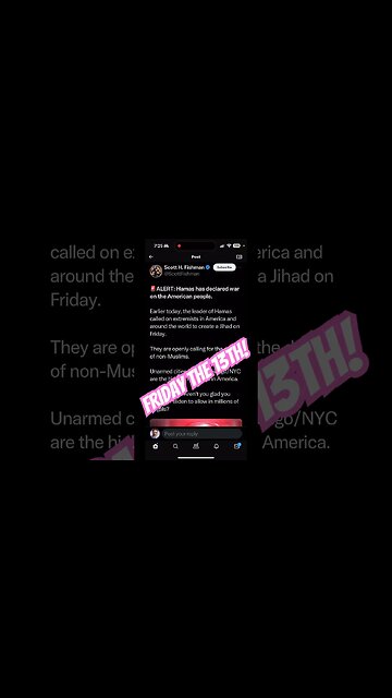 MAJOR FALSE FLAG ON FRIDAY THE 13TH?!