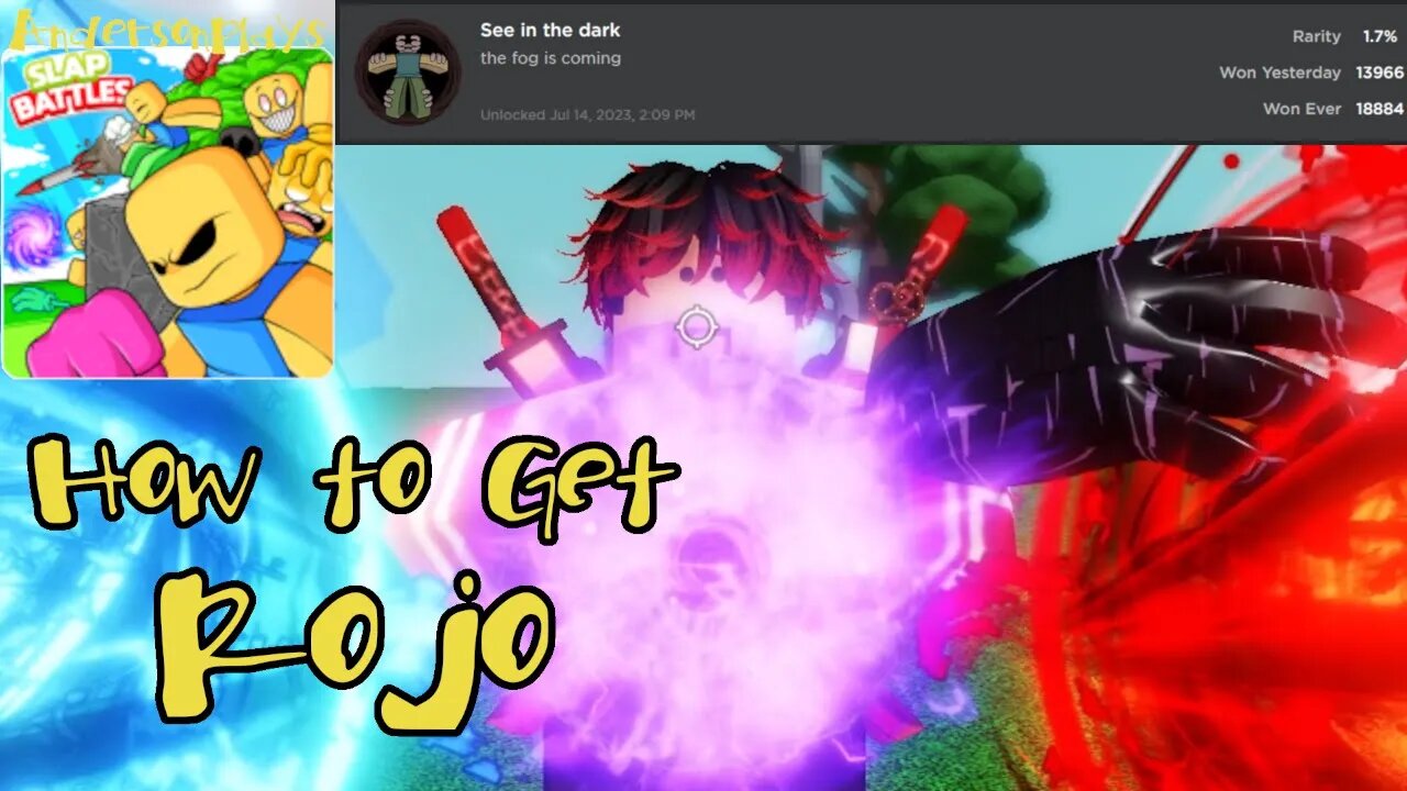 AndersonPlays Roblox [🔮UPDATE🔮] Slap Battles👏 - How To Get Rojo Glove + Rojo Showcase