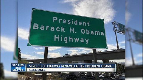 Stretch of LA-area highway renamed after Obama