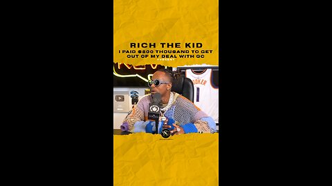 @richthekid I paid $800k to get out of my deal with #qc #richthekid 🎥 @bootlegkev