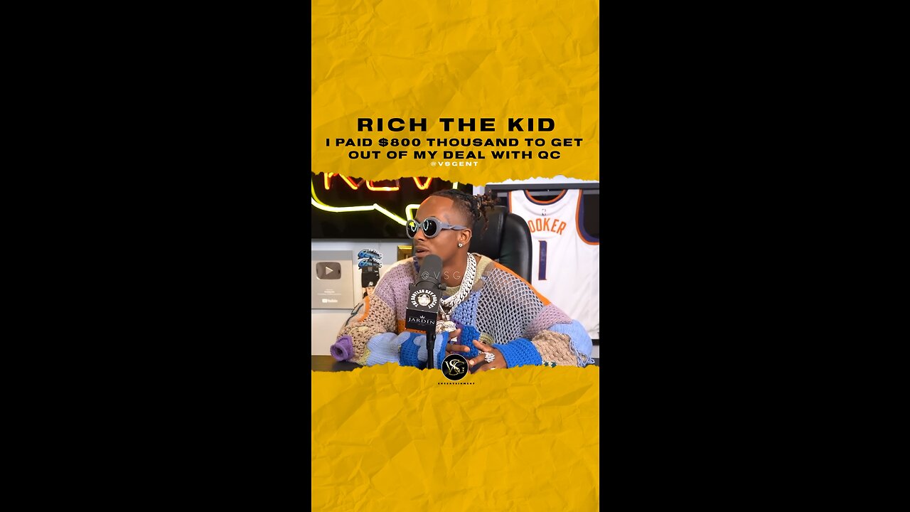 @richthekid I paid $800k to get out of my deal with #qc #richthekid 🎥 @bootlegkev