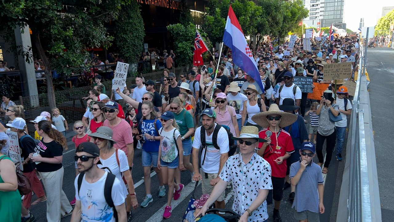 Brisbane Freedom Rally 18 Dec 2021