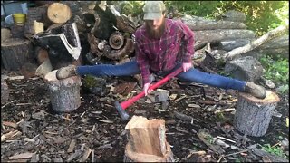Wood splitting!