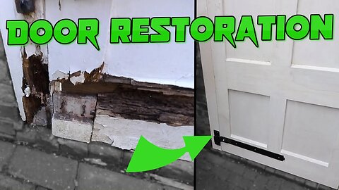 Restoring A Door In Under 10 Minutes. Splicing frame