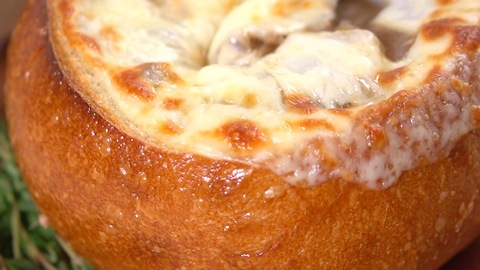 Cheesesteak Bread Bowl Stew