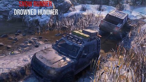 Snow Runner Alaska Drowned Hummer