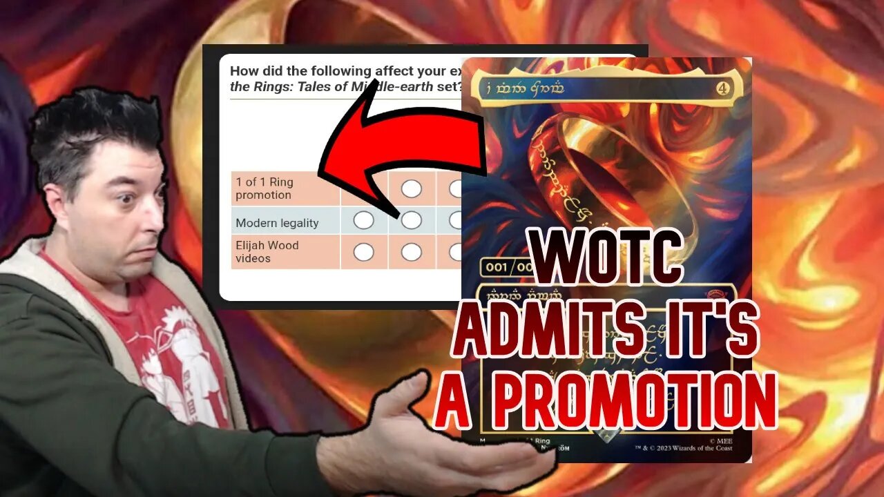 WOTC The One Ring Was A Promotion, Here Is My Final Thoughts On This Situation