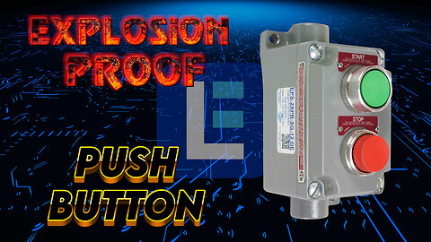 Explosion Proof Push Button Stop/Start Switch - Gas & Fire Button Labels