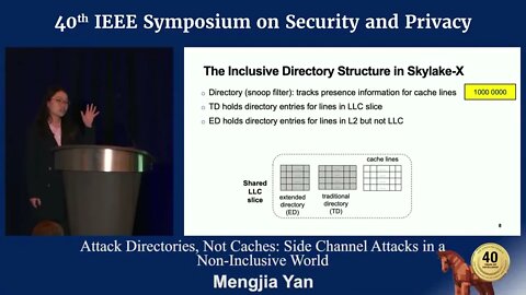Attack Directories, Not Caches Side Channel Attacks in a Non Inclusive World
