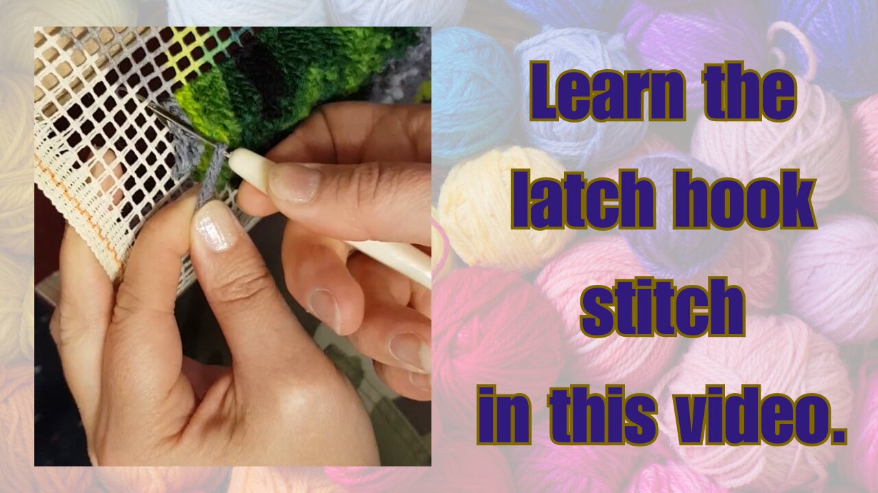 Learn the Latch Hook Stitch: A Beginner's Guide #latchhook #learning
