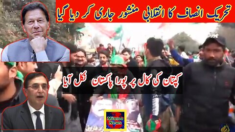 تحریک انصاف کا انقلابی منشور جاری کر دیا گیا| کپتان کی کال پر پورا پاکستان نکل آیا