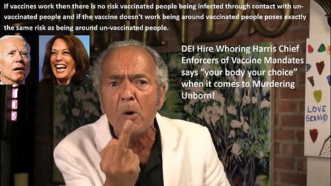DEI Hire Whoring Harris Chief Enforcer of Vaccine Mandates says “your body your choice” when it comes to Murdering Unborn