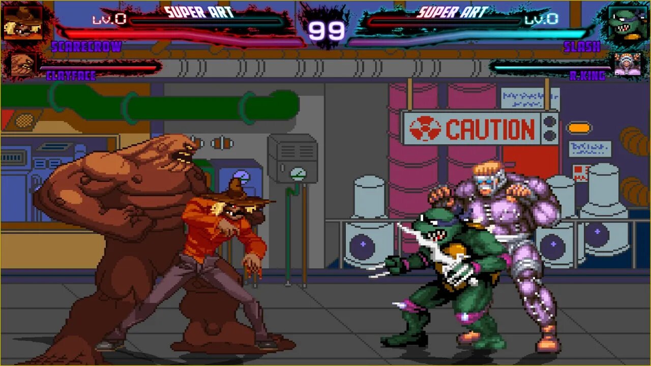 Mugen: Scarecrow/Clayface vs Slash/Rat King