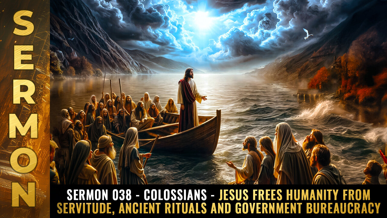 Sermon #038 - Colossians - Jesus frees humanity from servitude, ancient rituals...