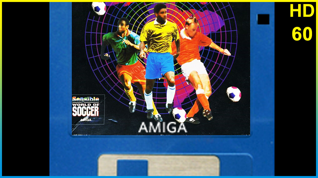 Sensible World of Soccer. (Amiga). 2024 Euro Final Simulation. Lets Play. Co-Op Commentary. HD video