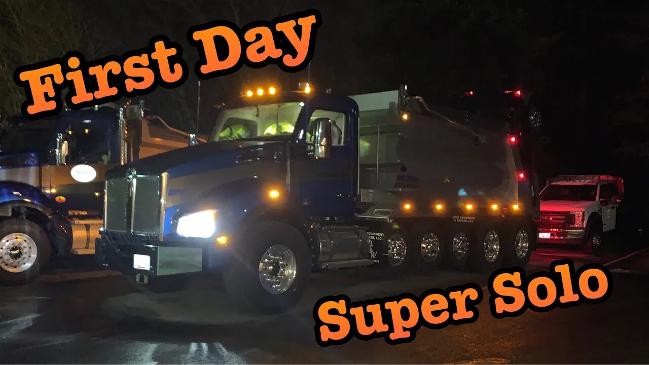 My First Day As A T880 Kenworth Super Solo Dump Truck Driver. Spoiler, I Screw up. Trucking VLOG.