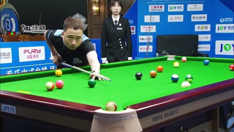 Zheng Yubo, the quasi god of Chinese billiards, is a strong winner!