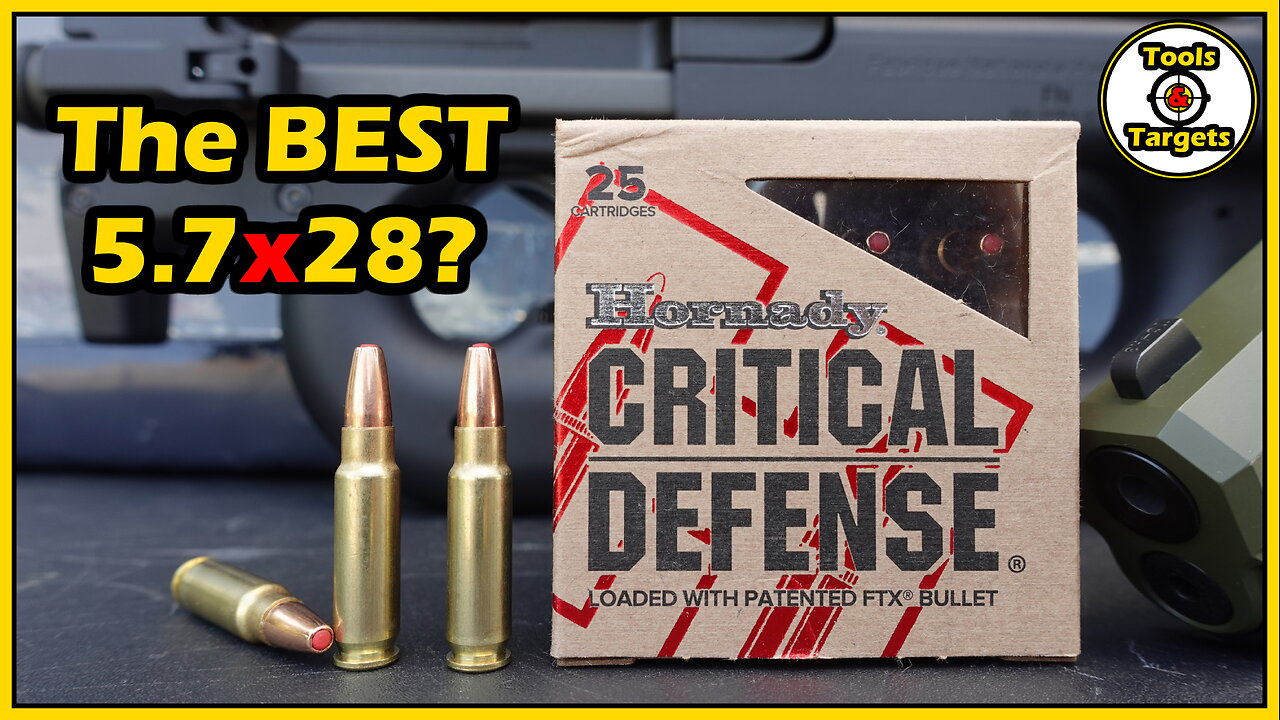 Did This AMMO Change My Mind?...NEW! Hornady Critical Defense 5.7x28 Self-Defense Ammo Test!