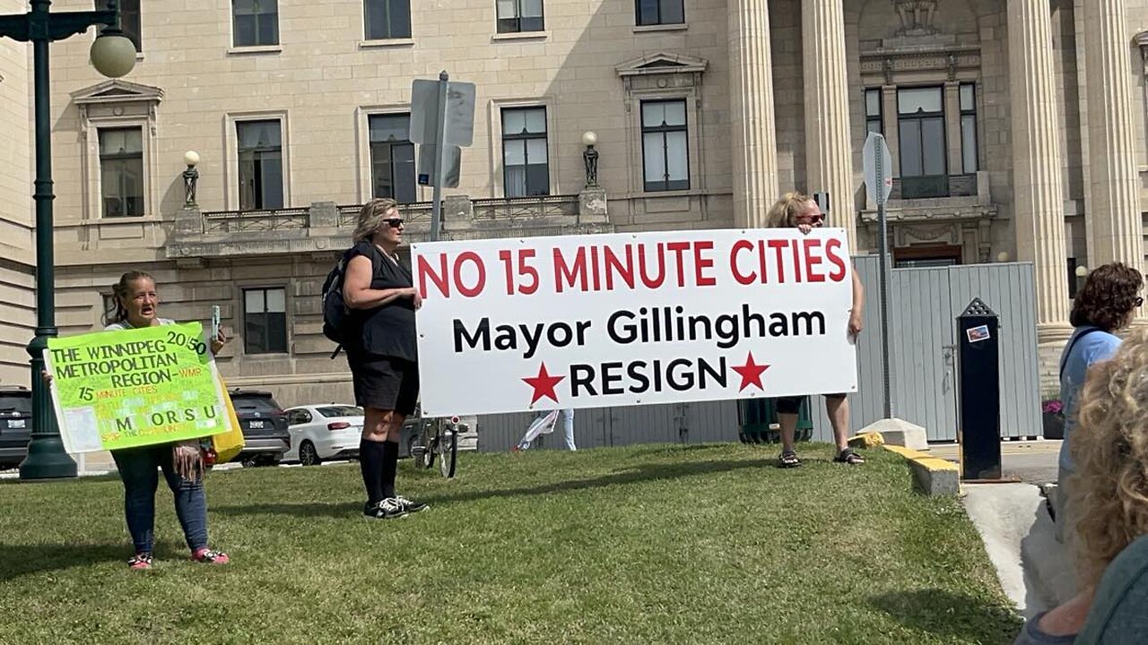 Rally Against Plan 2050 at Manitoba Legislative Building - Interview With Key Organizers