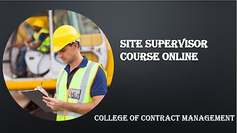 Site Supervisor course online