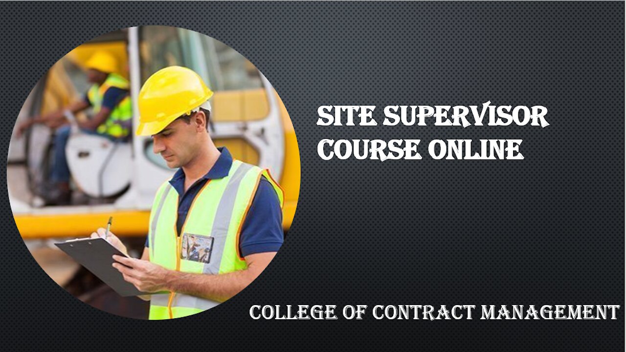 Site Supervisor course online