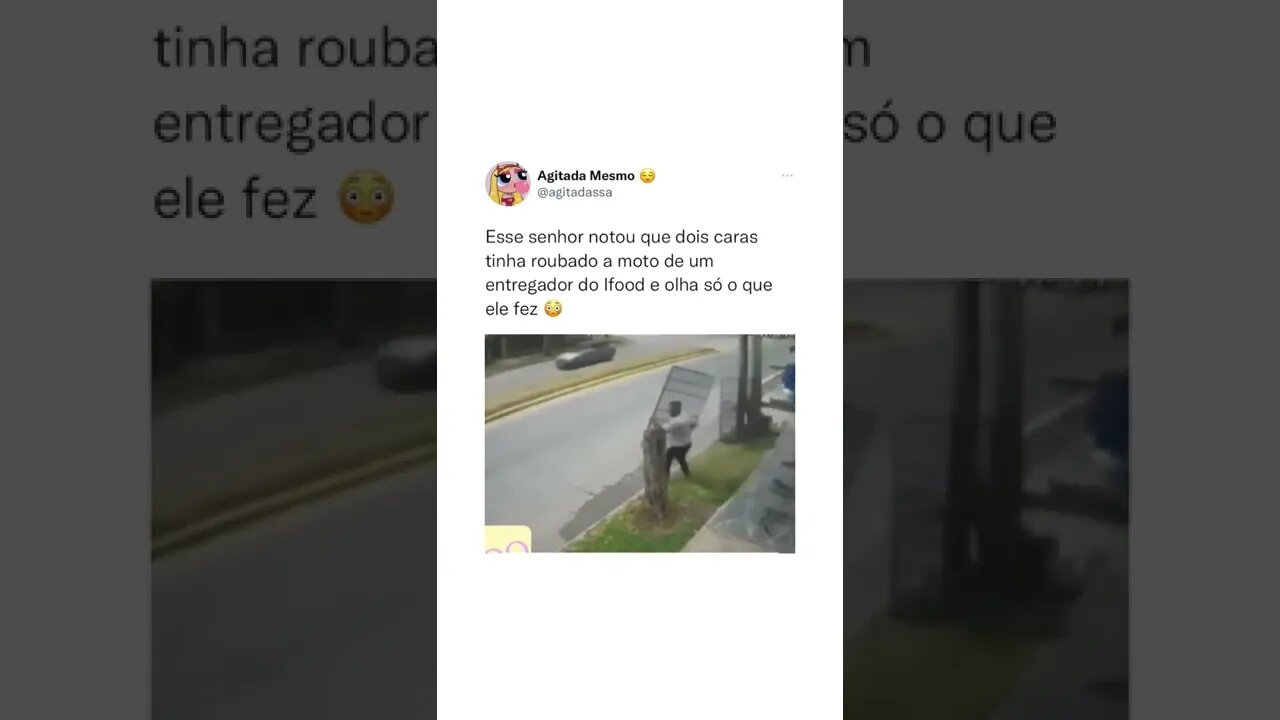 SENHOR NOTOU QUE DOIS CARAS TINHA TOUBADO A MOTO DE UM ENTREGADOR DO IFOOD E OLHA SÓ O QUE ELE FEZ!