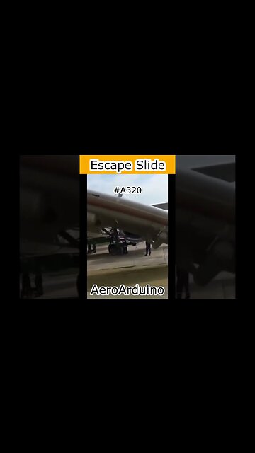 Watch Funny #A320 Escape Slide Shooting Ramp #Aviation #Flying #AeroArduino