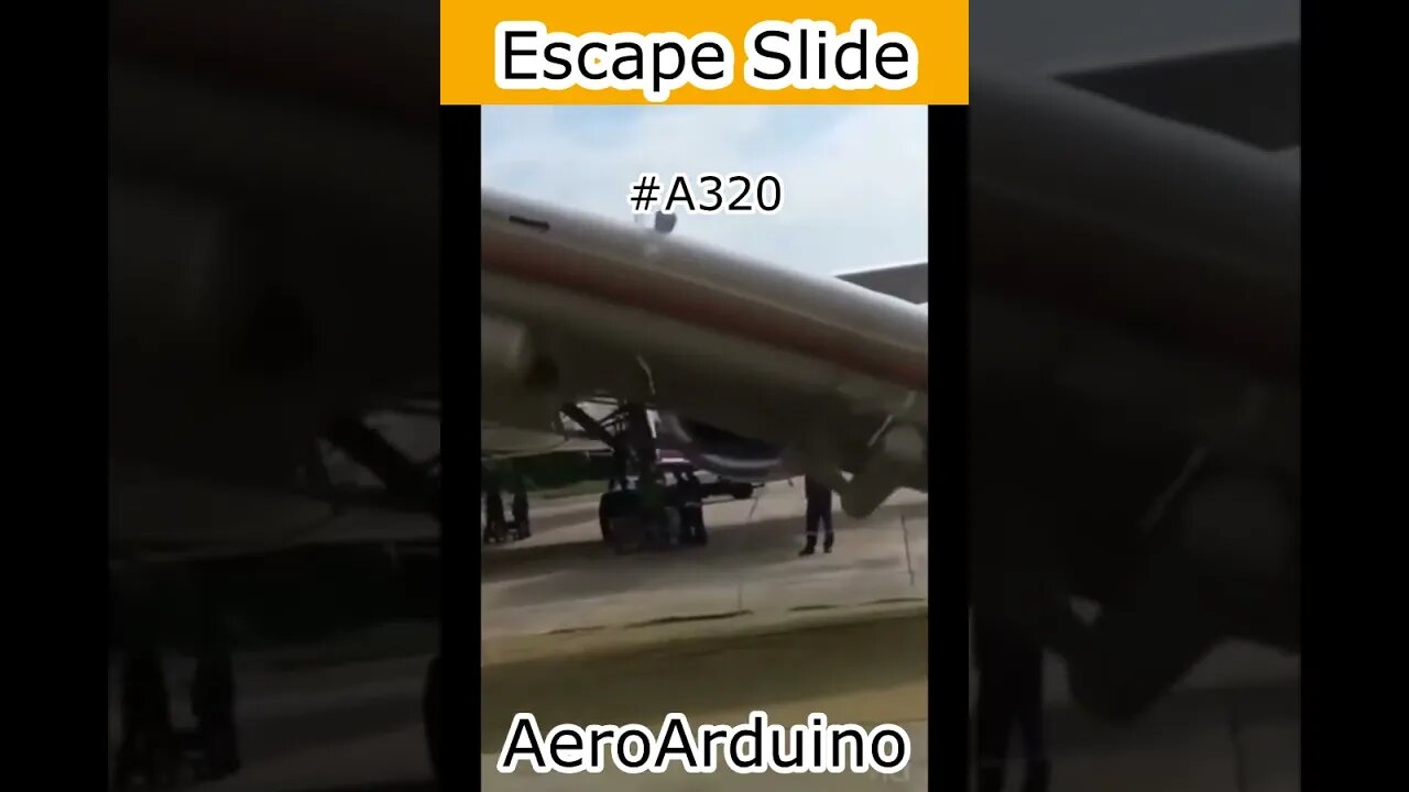 Watch Funny #A320 Escape Slide Shooting Ramp #Aviation #Flying #AeroArduino