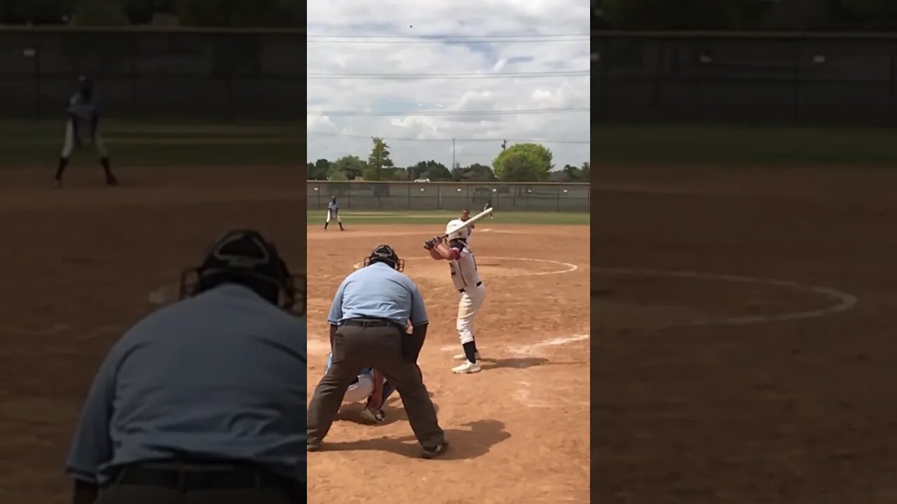 Scared of 8-year-old pitcher!!! #shorts #funny