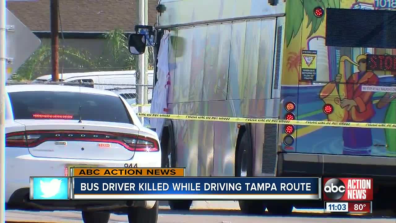 Tampa bus driver dies