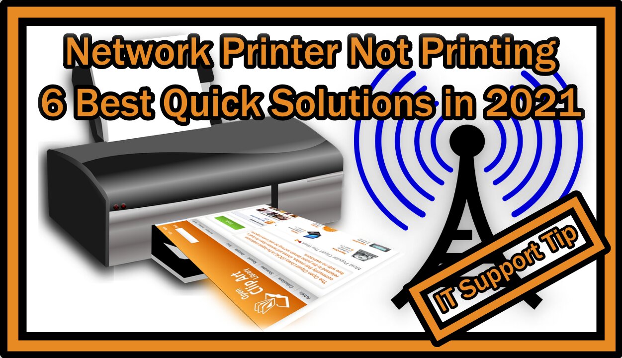 Network Printer Not Printing - Best Quick Solutions In 2021 (LAN Printer Won't Print - Quick FIX)