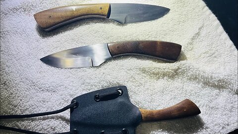 Finishing up a couple knives