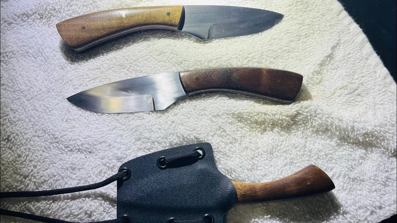 Finishing up a couple knives