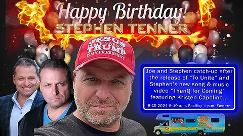 Joe Rosati and Stephen Tenner Live: New songs, To Unite and ThankQ for Coming, Unity Tour 9/10/24 #296 links below