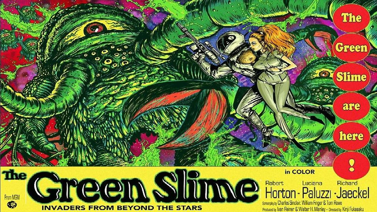 THE GREEN SLIME 1968 Hideous Green Alien Life Forms Infest Space Station FULL MOVIE HD & W/S